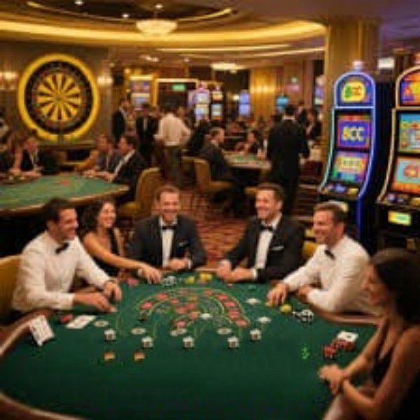 Ilustrasi berbagai permainan slot online yang menarik dengan tema beragam